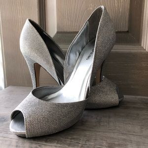 Call it spring size 7.5 sparkling silver shoes